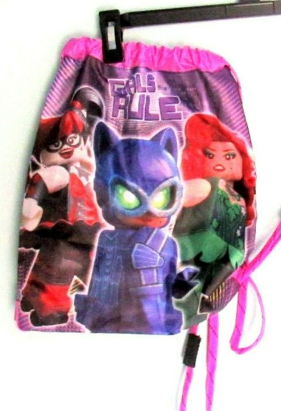 Lightweight Bag Girls Rule Lego Drawstring Close Lightweight W/ Pencil Case